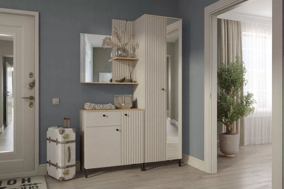 Готовая прихожая Тоскана 2, Кашемир серый