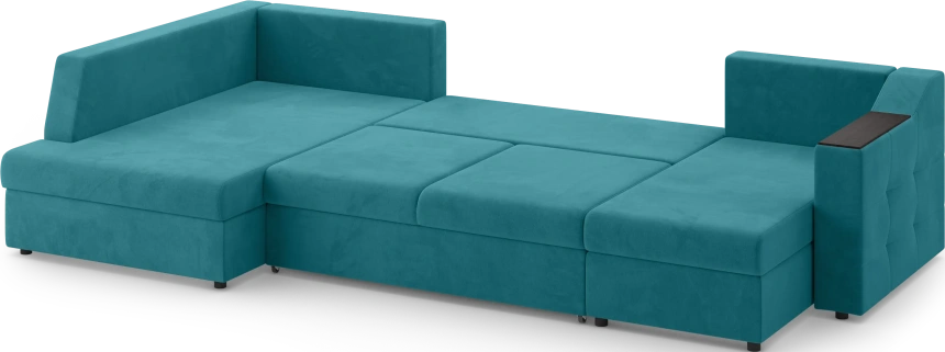 Диван П-образный Невада, модель 020, комплектация 5 левый, Omega 61 (зелёный)