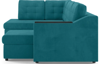 Диван П-образный Невада, модель 020, комплектация 5 левый, Omega 61 (зелёный)