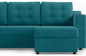 Диван П-образный Невада, модель 020, комплектация 5 левый, Omega 61 (зелёный)