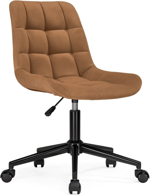 Офисный стул Честер, на колесиках, кирпичный / черный