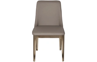 Стул Bel Air, на металлокаркасе, экокожа, светло-серый