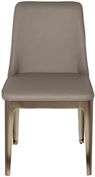 Стул Bel Air,  на металлокаркасе, экокожа, светло-серый 