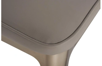 Стул Bel Air, на металлокаркасе, экокожа, светло-серый