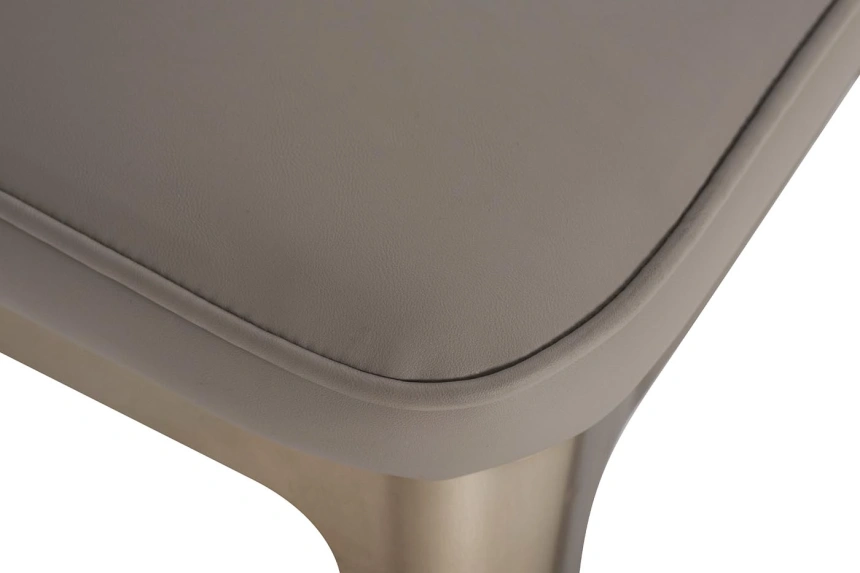 Стул Bel Air,  на металлокаркасе, экокожа, светло-серый 