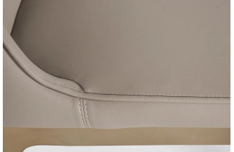 Стул Bel Air, на металлокаркасе, экокожа, светло-серый