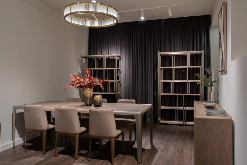 Стул Bel Air,  на металлокаркасе, экокожа, светло-серый 