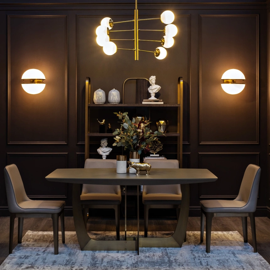 Стул Bel Air,  на металлокаркасе, экокожа, светло-серый 