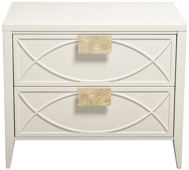 Тумба прикроватная 151SV-00007, с ящиками, бежевая