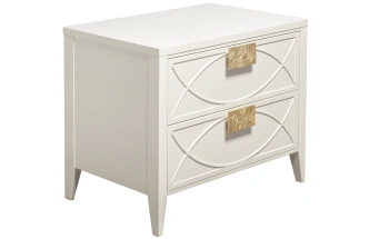 Тумба прикроватная 151SV-00007, с ящиками, бежевая