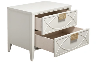 Тумба прикроватная 151SV-00007, с ящиками, бежевая