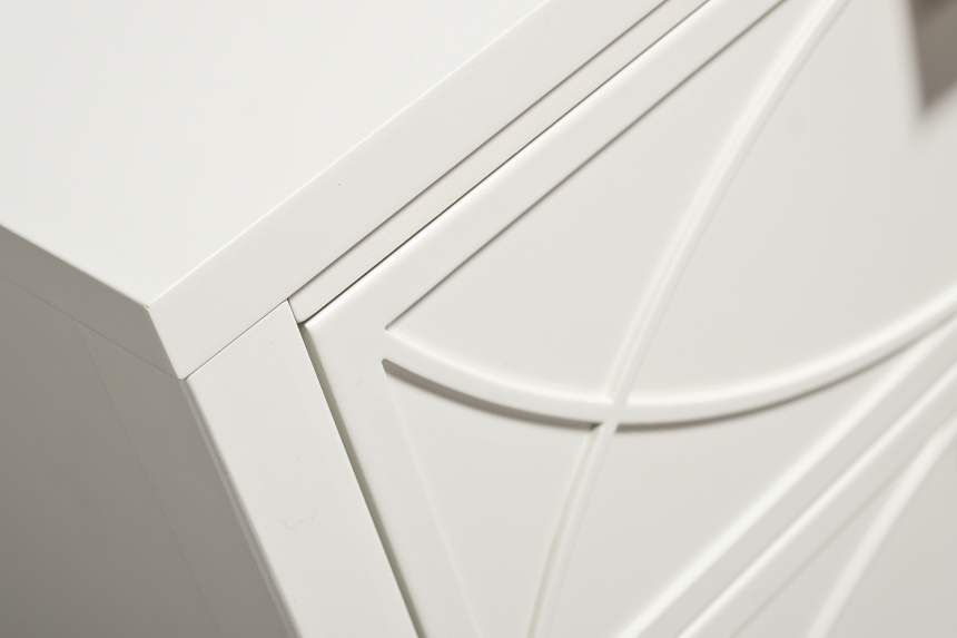 Тумба прикроватная 151SV-00007, с ящиками, бежевая