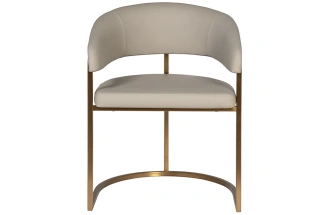 Стул Surge, мягкий, экокожа, светлый