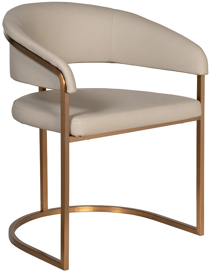  Стул Surge, мягкий, экокожа, светлый