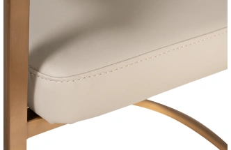 Стул Surge, мягкий, экокожа, светлый