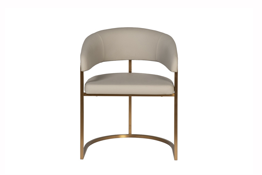  Стул Surge, мягкий, экокожа, светлый