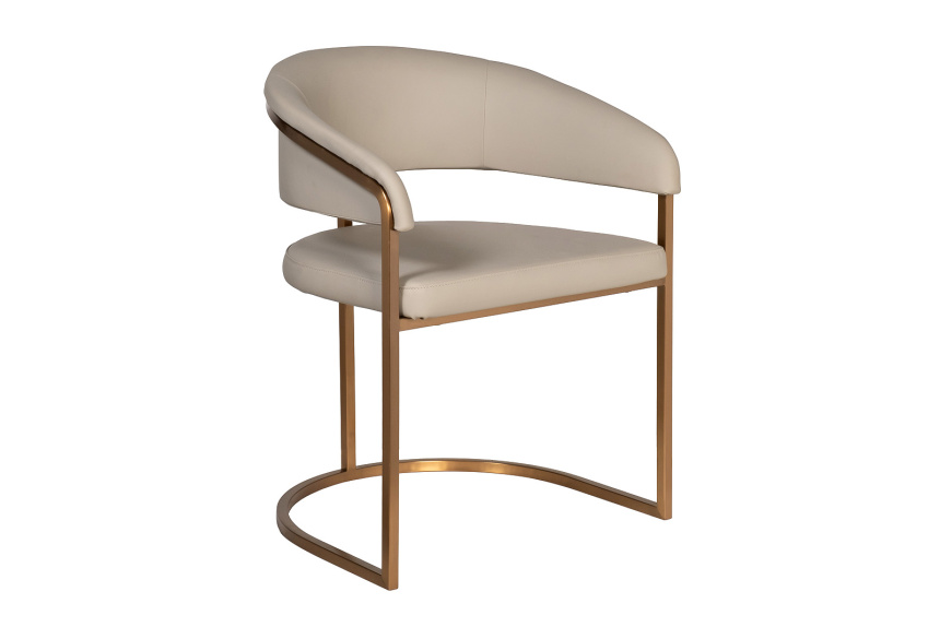  Стул Surge, мягкий, экокожа, светлый