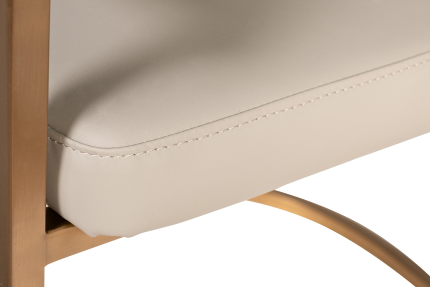  Стул Surge, мягкий, экокожа, светлый