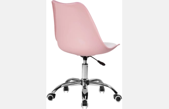 Компьютерное кресло Kolin, без подлокотников, pink / white
