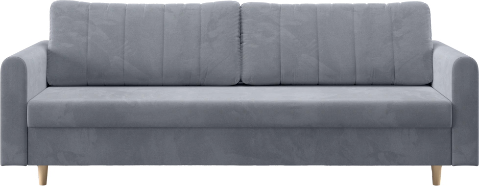 Диван прямой Ситено, модель 056, Velutto 52 (светло-серый)