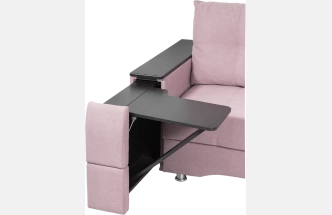 Диван прямой Атлант 2, ткань Candy lilac, декор Венге
