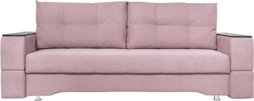 Диван прямой Атлант 2, ткань Candy lilac, декор Венге