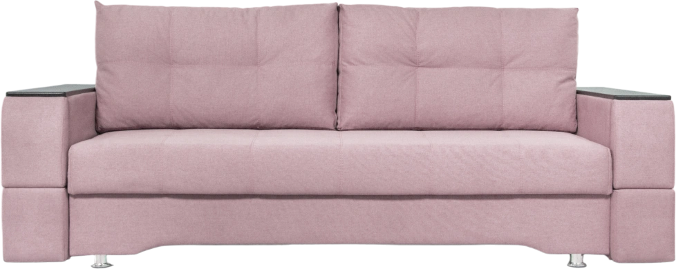 Диван прямой Атлант 2, ткань Candy lilac, декор Венге