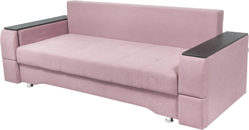 Диван прямой Атлант 2, ткань Candy lilac, декор Венге