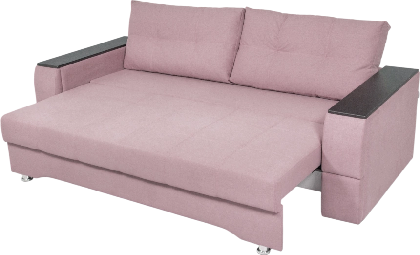 Диван прямой Атлант 2, ткань Candy lilac, декор Венге
