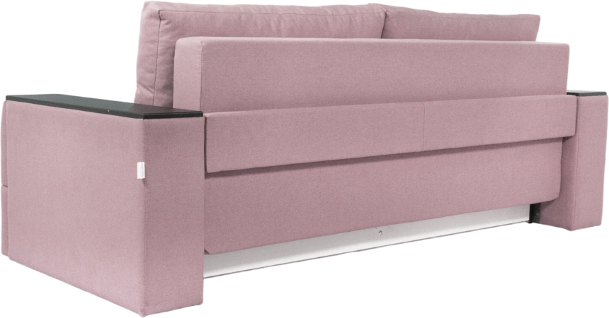 Диван прямой Атлант 2, ткань Candy lilac, декор Венге