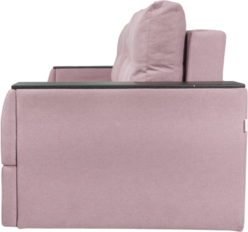 Диван прямой Атлант 2, ткань Candy lilac, декор Венге
