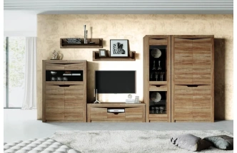 Полка Соренто, открытая, дуб стирлинг