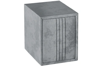 Тумба прикроватная Севилья, мягкая, с ящиками, велюр, тиффани серый