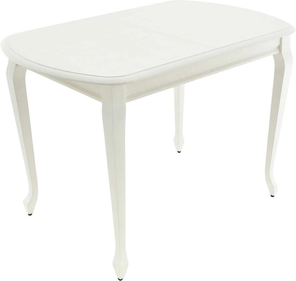 Кухонный стол Прага, 110, белая эмаль, каркас белый