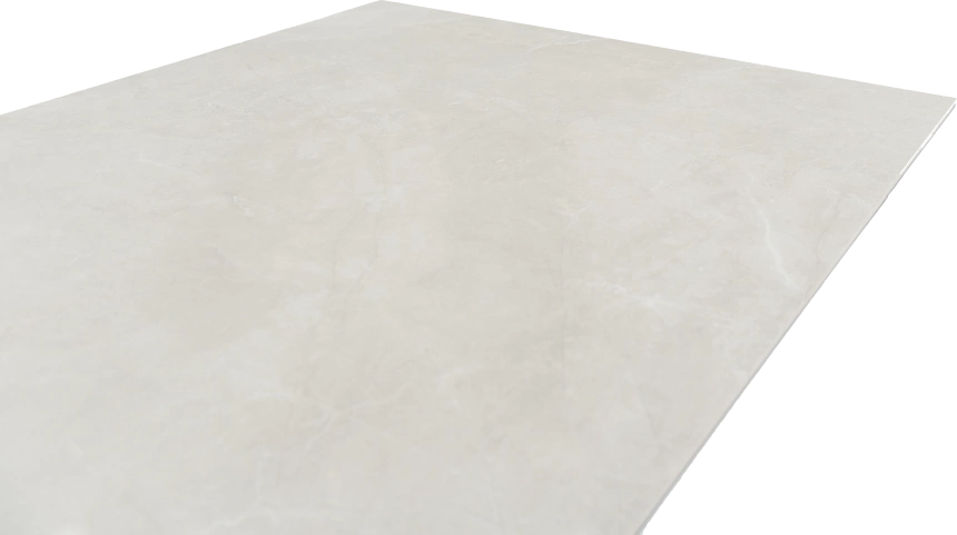 Кухонный обеденный стол Monaco, раздвижной 180, айвори Quadro Bayona ivory natural, каркас черный