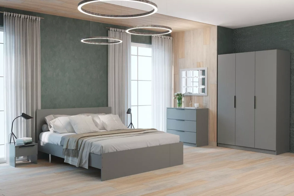 Спальный гарнитур Дрезден, Серый