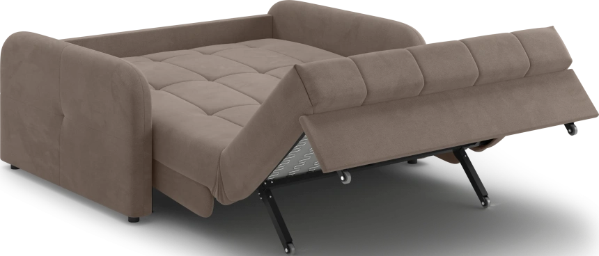 Диван прямой Гаспар 140, модель 045, Happy 233 (коричневый)