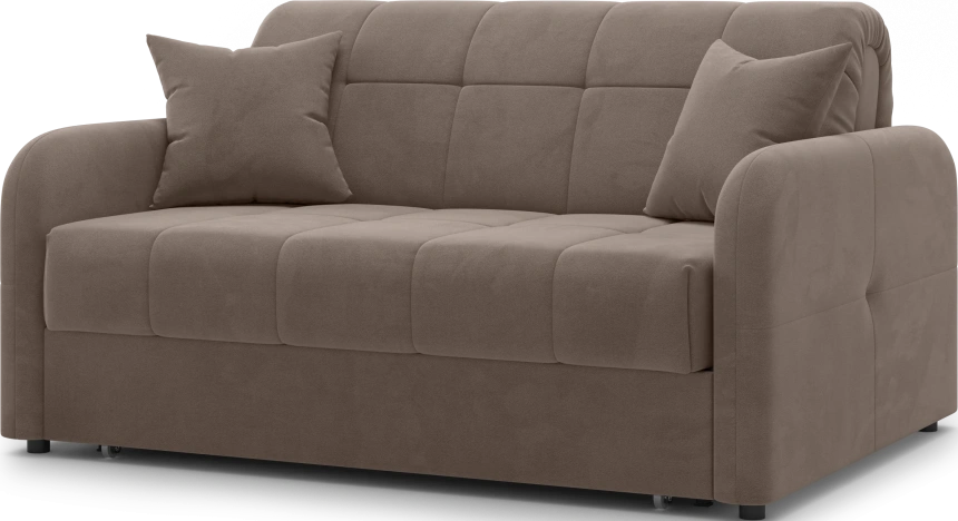 Диван прямой Гаспар 140, модель 045, Happy 233 (коричневый)