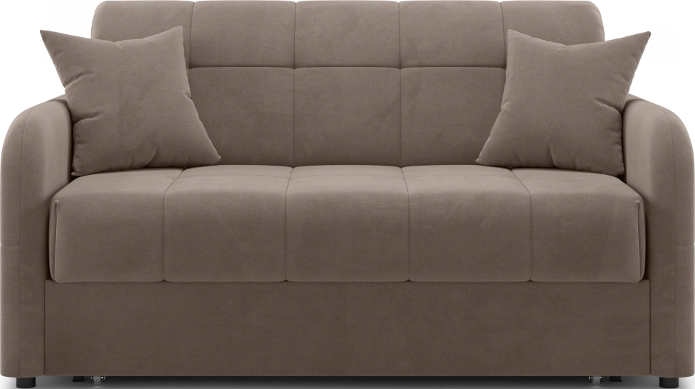 Диван прямой Гаспар 140, модель 045, Happy 233 (коричневый)