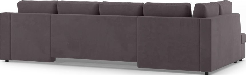 Диван П-образный Невада, модель 020, комплектация 5 левый, Omega 24 (коричневый)