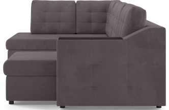 Диван П-образный Невада, модель 020, комплектация 5 левый, Omega 24 (коричневый)