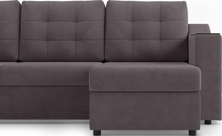 Диван П-образный Невада, модель 020, комплектация 5 левый, Omega 24 (коричневый)