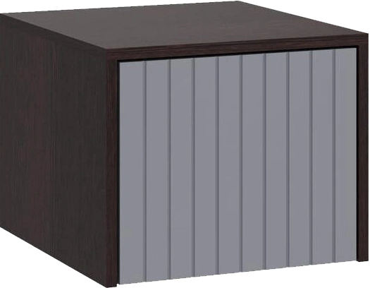 Шкаф навесной Роут 3, венге / графит софт