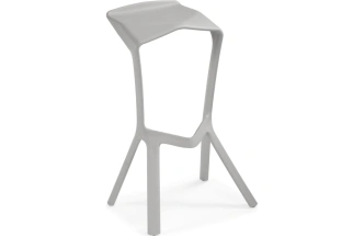 Барный табурет Mega, пластиковый, серый