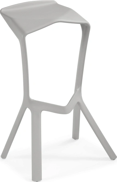 Барный табурет Mega, пластиковый, серый