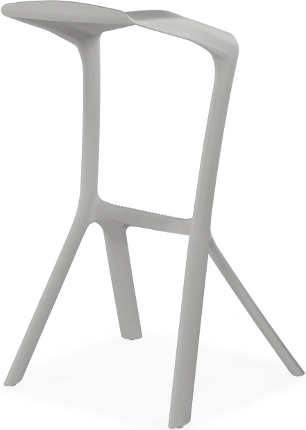 Барный табурет Mega, пластиковый, серый