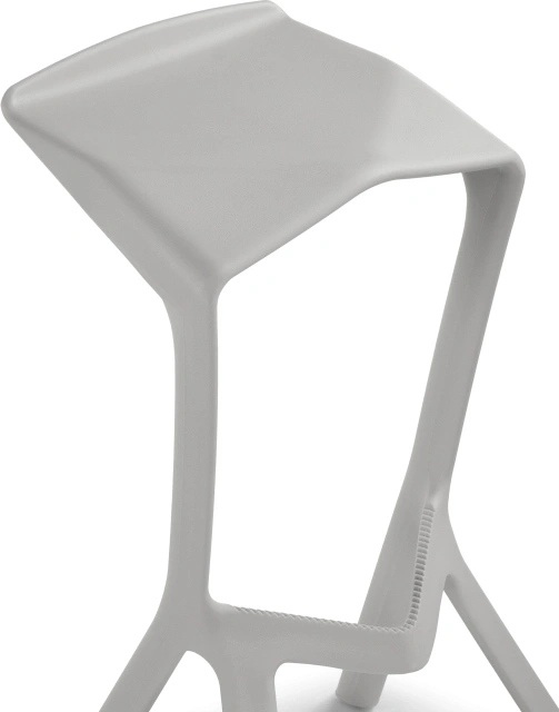 Барный табурет Mega, пластиковый, серый