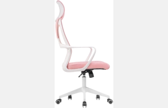 Офисное кресло Golem, с подголовником, pink / white