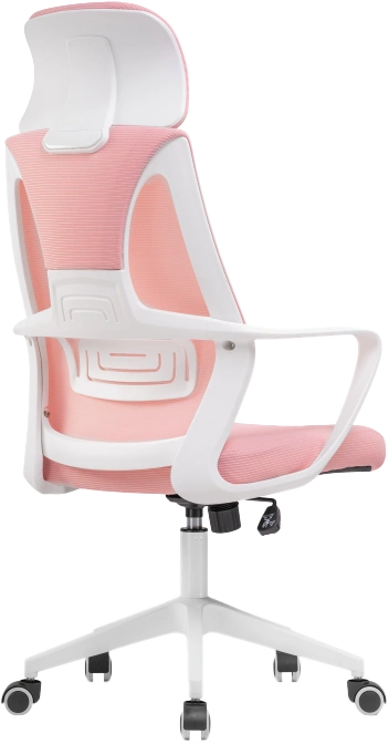 Офисное кресло Golem, с подголовником, pink / white