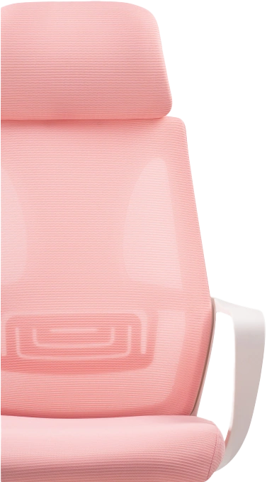 Офисное кресло Golem, с подголовником, pink / white